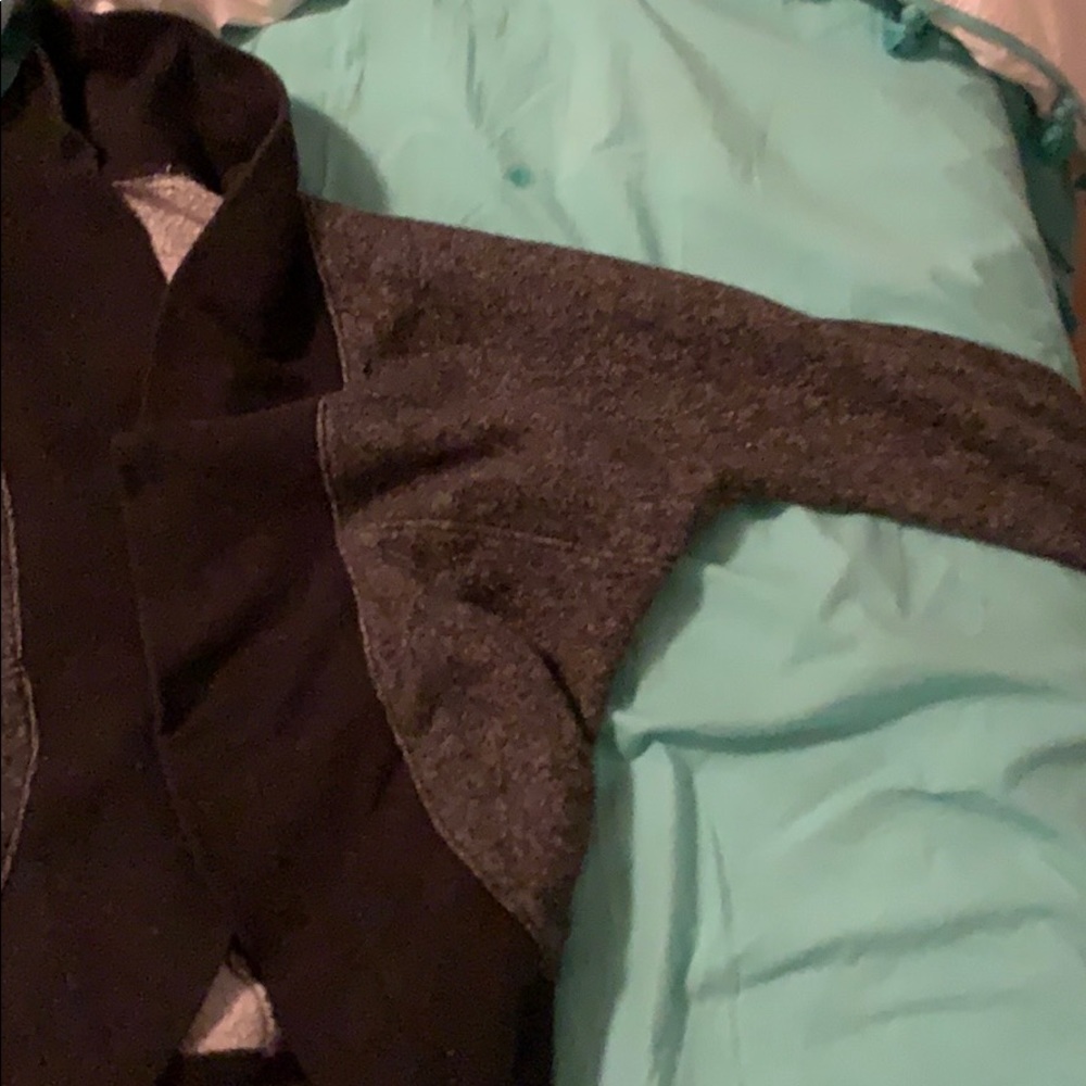 Fleece open hoodie